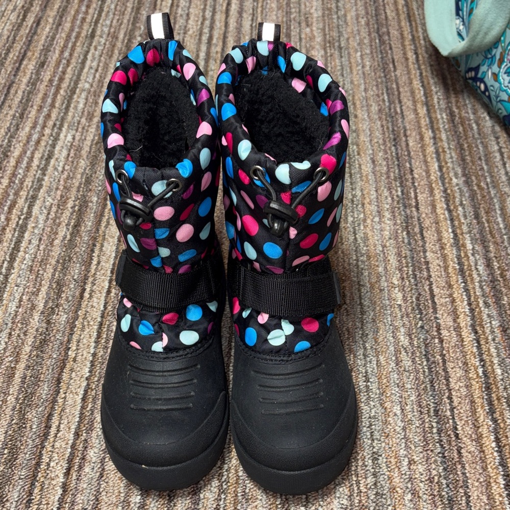 Northside Kids (Size 3) Polka Dot Snow Boots